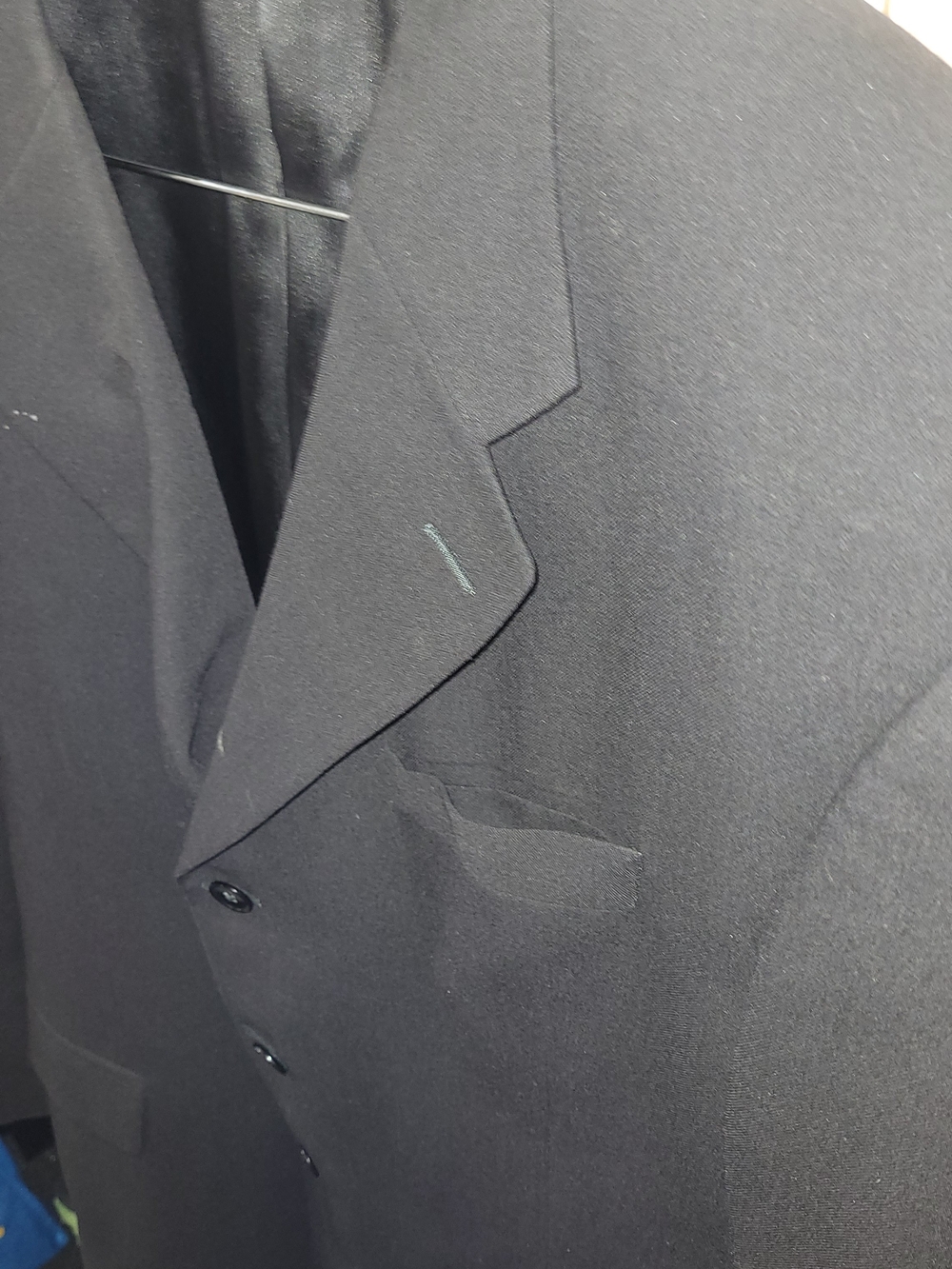 Men's Black Three-Button Blazer - Picture 5 of 13